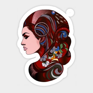 Red Drama Sticker